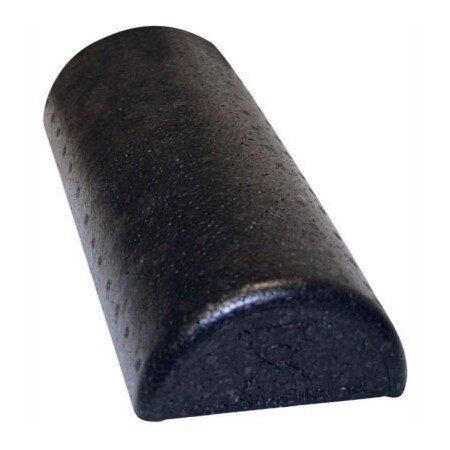 Fabrication Enterprises CanDo Black Composite Foam Roller, Half-Round, 6" Dia. x 12"L 30-2291